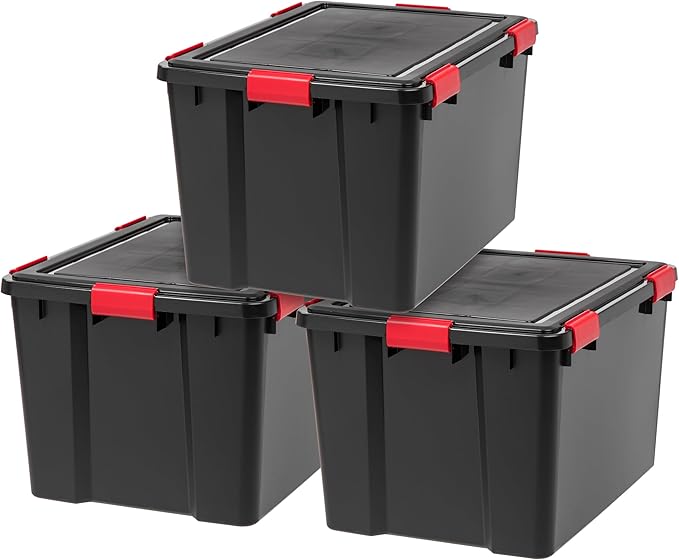 IRIS USA WeatherPro 74 Qt Storage Bins by IRISUSA