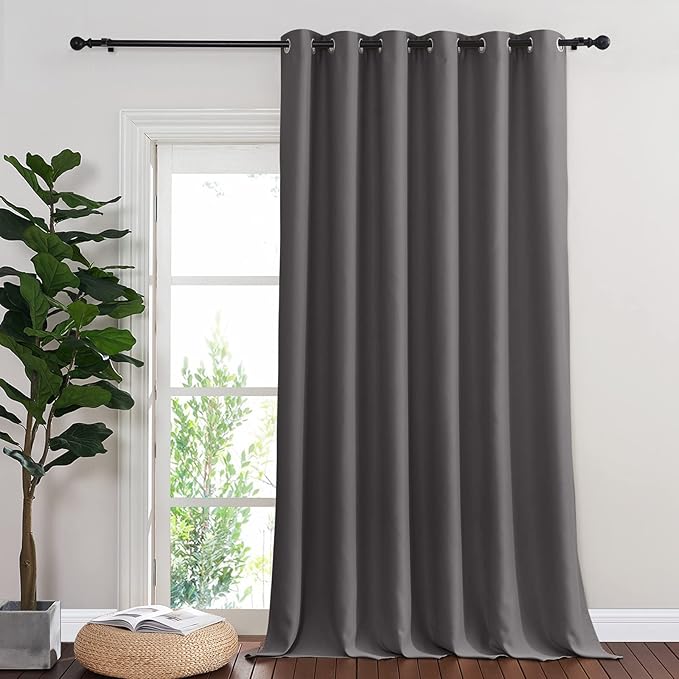 NICETOWN Patio Door Curtain 95 inch Length, Grommet Top Thermal Insulated by NICETOWN