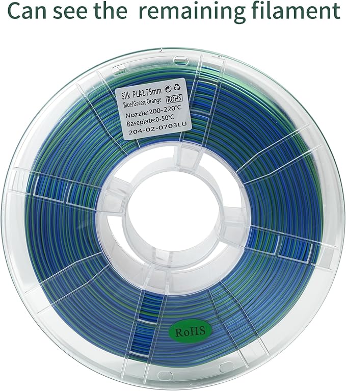PLA 3D Printer Filament, Triple Color Silk PLA Filament, Dimensional Accuracy - Image 6
