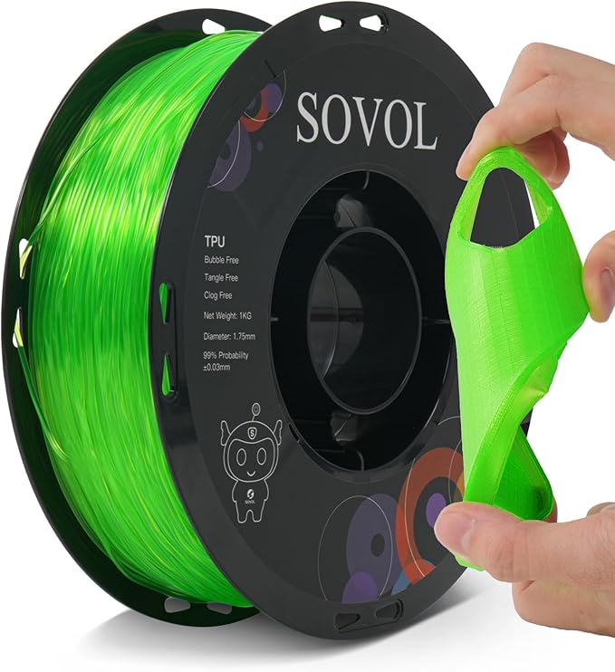 Sovol TPU Filament 1.75mm, 95A Soft TPU Flexible 3D Printer Filament - Image 8