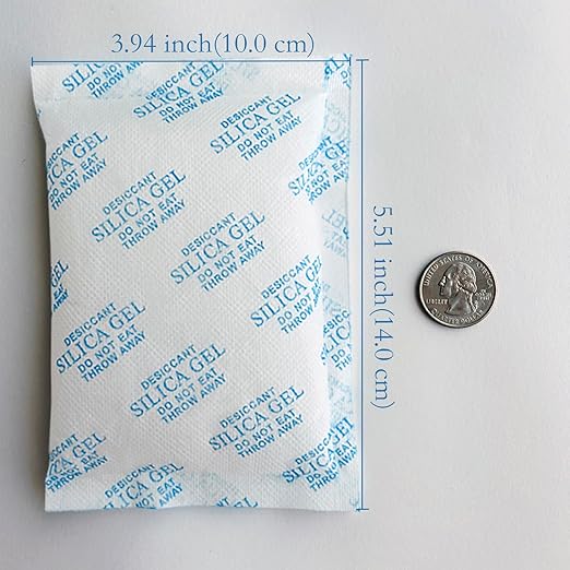Silica Gel Packets, 100 Gram 10 Packets Desiccant Packs, Moisture Absorbers - Image 3