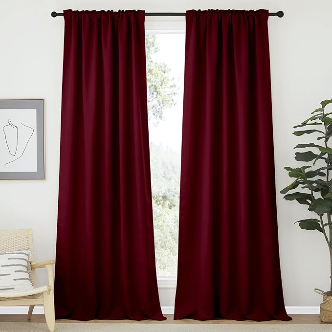 NICETOWN Bedroom Blackout Curtain Panels - Image 2