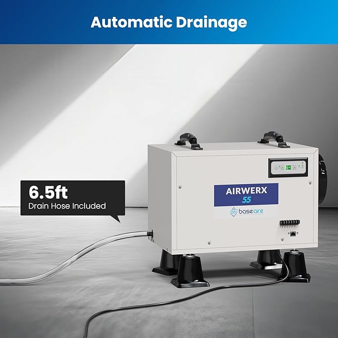 BaseAire Crawl Space Dehumidifier, 113 Pint Dehumidifiers - Image 6