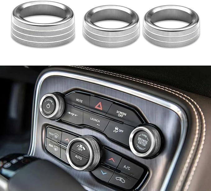 3PCS Air Conditioner Switch Button Knob Cover, Auto Accessories Climate Control by Unknown