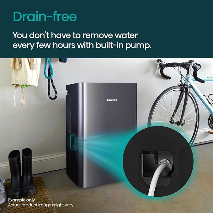 Hisense Energy Star 50-Pint Portable Dehumidifier - Image 4