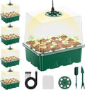NBPLUS Seed Starter Tray with Grow Light, 5 Pack 60 Cells Seed Starter kit with by NBPLUS