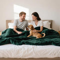 Waterproof Queen Size Blanket for Bed 60''x80'', 3 Layer Lightweight and Stain by GBYcLywBathroomDecor