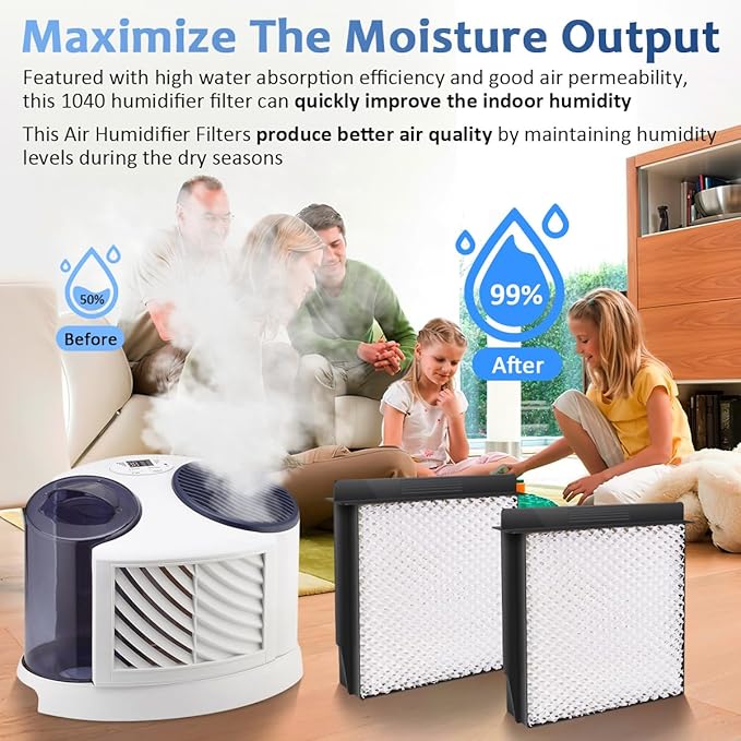 1040 Replacement Wick for B40 B40-C Humidifier Wick Filter, Replaces Models - Image 5