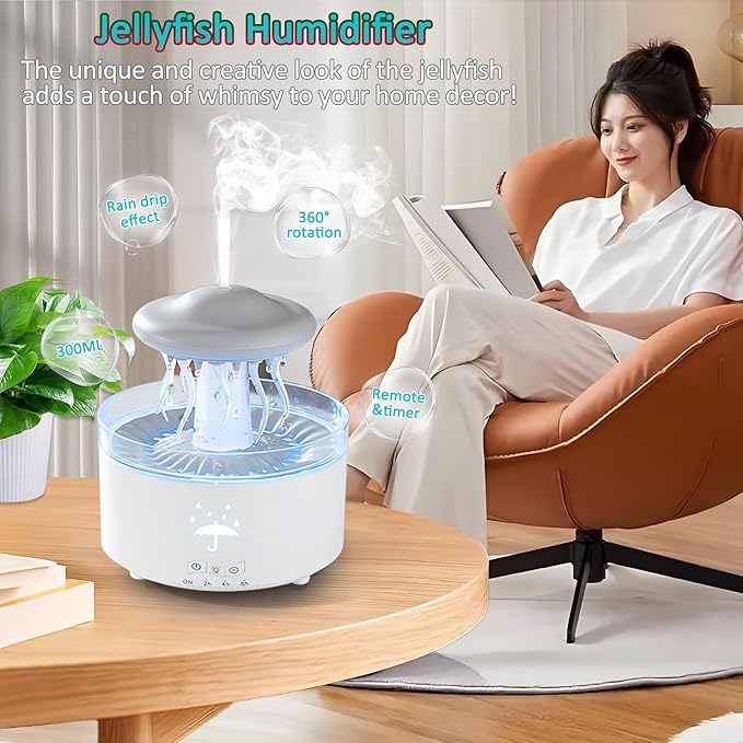 Humidifier for Bedroom, Rotating Umbrella Diffuser - Image 2