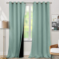 BGment Frosty Green Blackout Curtains 95 Inches Long 2 Panels Set by BGment