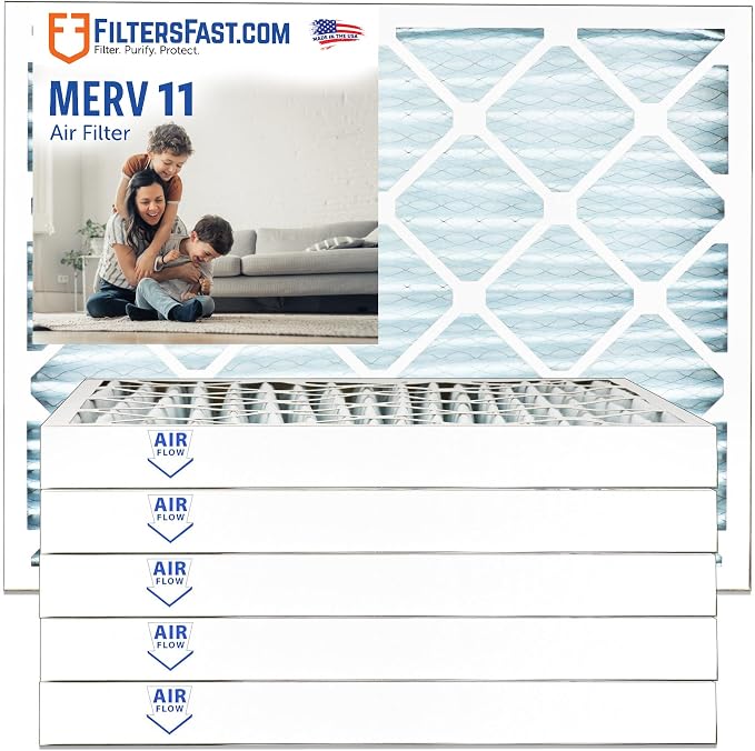 Filters Fast 15x20x2 Pleated Air Filter Merv 11, 2 Inch AC Furnace Air Filters by FiltersFast
