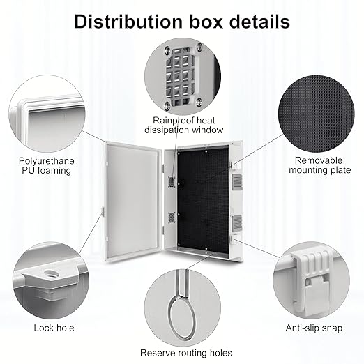 Outdoor Electrical Junction Box, ABS Water Resistant Enclosure - Image 6