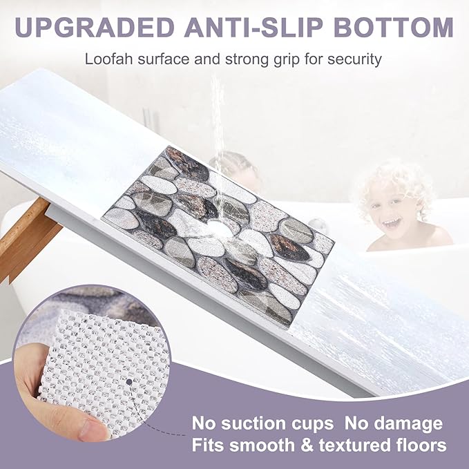 Square Shower Mat Non Slip: 36x36 Inch Extra Large Shower Mats - Image 3