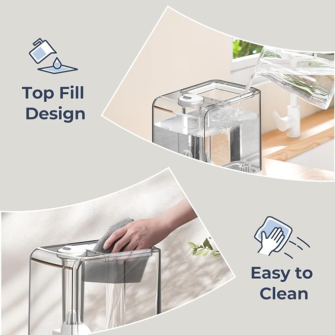 Humidifiers for Bedroom Large Room, Top Fill 6.5L Cool Mist Humidifier - Image 4