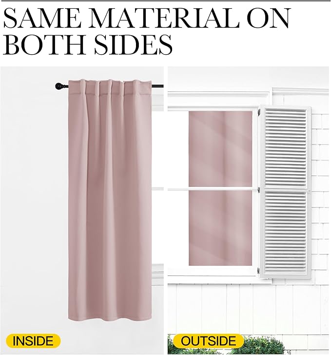 NICETOWN Light Reducing Curtain Panels Window Draperies - Image 6