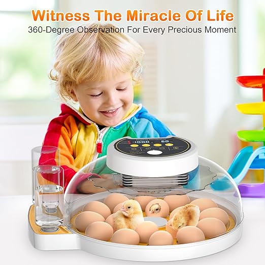 18 Egg Incubator with Automatic Egg Turning and Humidity Control, Incubators - Image 6