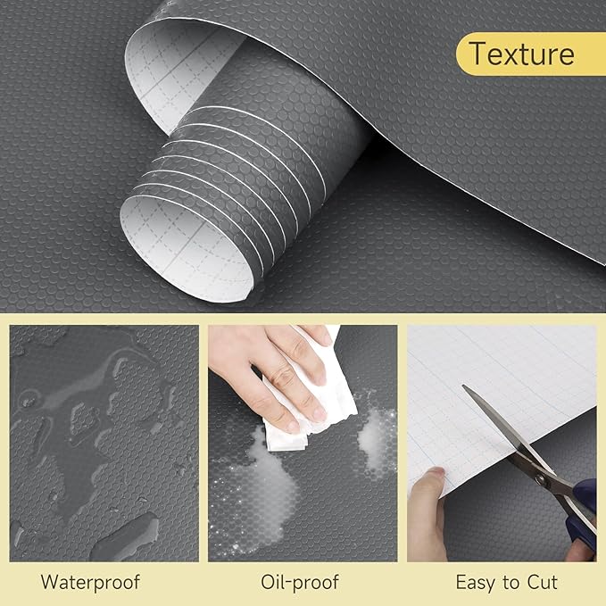 WochiTV Adhesive Shelf Liner 11.8 X 240 Inches Peel and Stick Kitchen Liner - Image 3