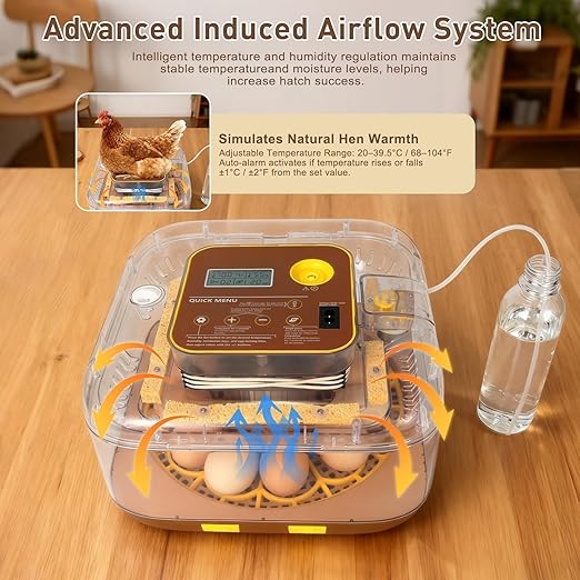 4th Gen - 12 Egg Fully Automatic Incubator, 2026 Upgraded Design, Intelligent - Image 5
