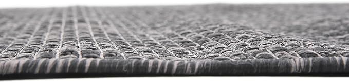 Unique Loom Collection Casual Transitional Solid Heathered Indoor/Outdoor - Image 9