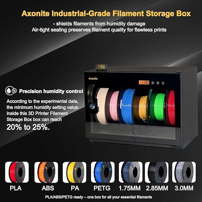 3D Printer Filament Storage Box, 6 Spool Capacity, Air Tight Dry Box - Image 2