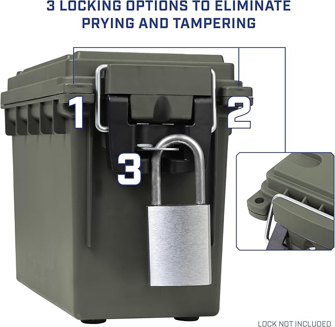 Sheffield 12757 4-Pack Ammo Storage Box, Stackable .30 Cal Field Boxes - Image 5