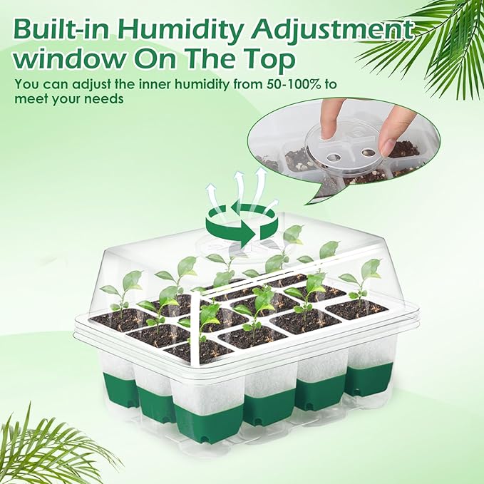 Reusable Seed Starter Tray, 4 Pack Silicone Seed Starter Kit - Image 6