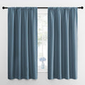 NICETOWN Window Curtains for Bedroom, Smoky Blue, 2 Panels, W42 x L48 -Inch by NICETOWN