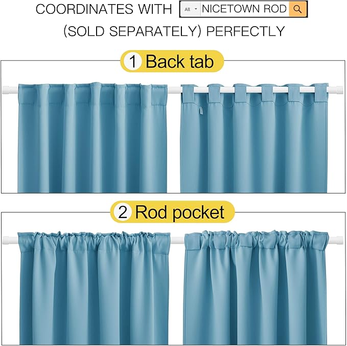 NICETOWN Blackout Curtain Panels - Image 3