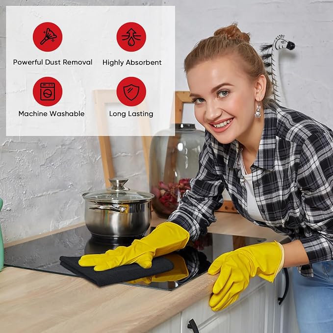 AIDEA Microfiber Cleaning Cloth 24 Pack, Microfiber Towels - Image 4