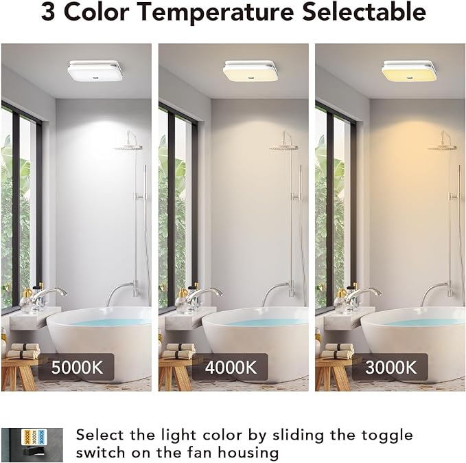 OREiN 2-in-1 Bathroom Exhaust Fan - Image 3