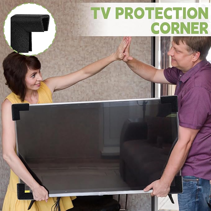36 Pcs Foam Corner Protectors for Shipping, L-Shaped Edge Guards for TV Moving - Image 6