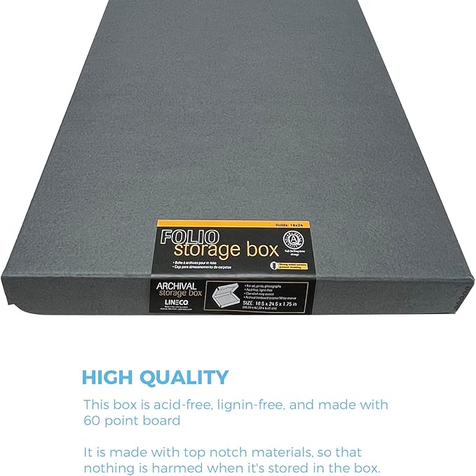 Lineco Folio Storage Box, Clamshell Design - Image 5