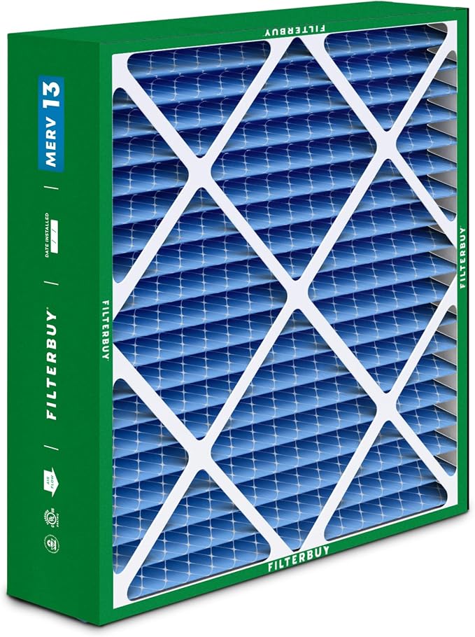 Filterbuy 22x24x5 Air Filter MERV 13 Optimal Smoke & Allergy Defense, - Image 9