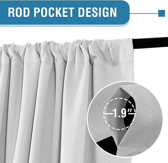 H.VERSAILTEX 100% Blackout Curtains - Image 3