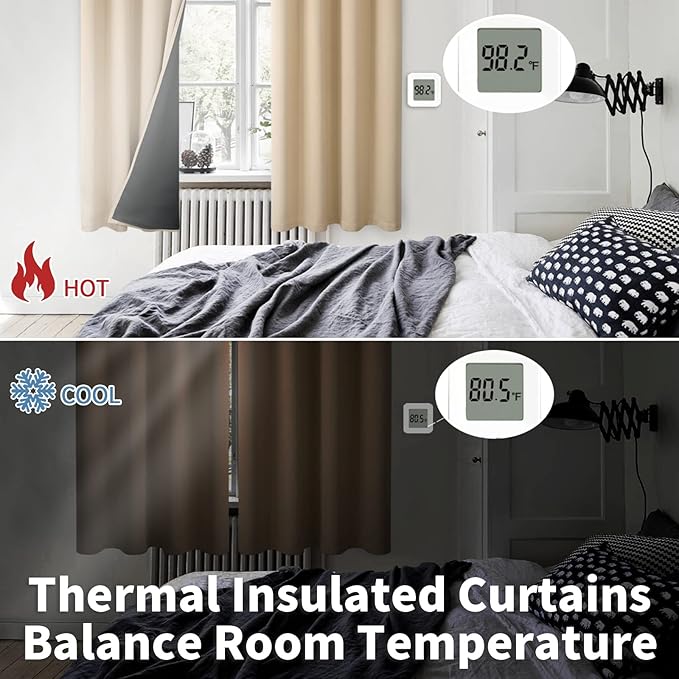 BGment Short 100% Blackout Curtains - Image 4