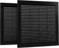 2-Pack 12" x 12" Square Air Vent Cover – Black Plastic Vent Deflector by Unknown