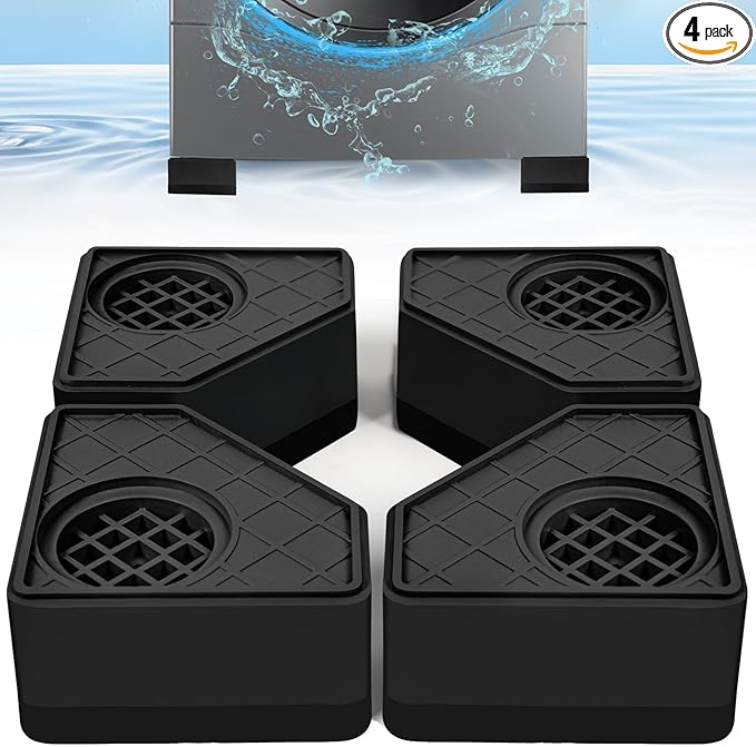 4Pcs Anti Vibration Pads for Washing Machine, Stops Washer Dryer Moving by CUISIBOT