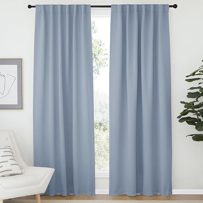 NICETOWN Bedroom Blackout Draperies and Window Treatment- 52 Width X 72 Length by NICETOWN