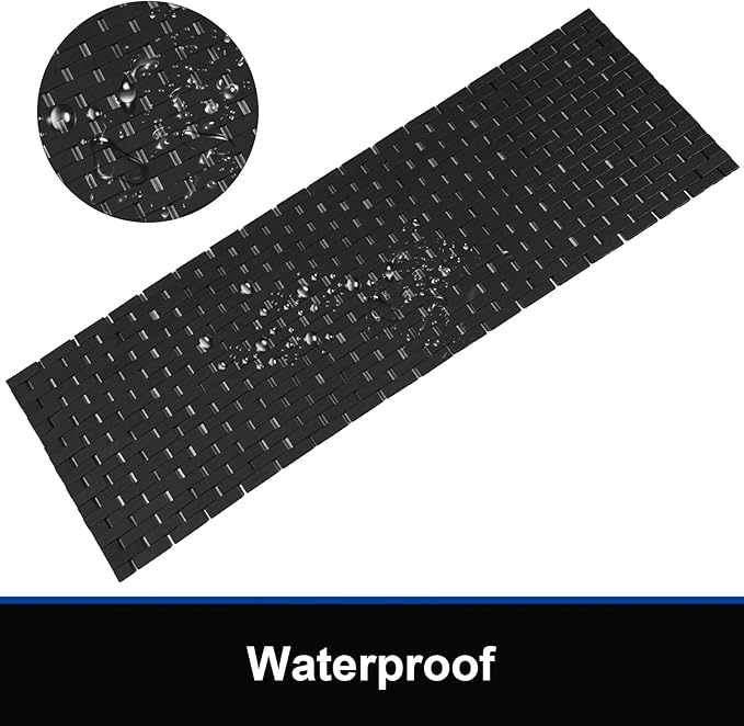Bambo Bath Mat Bathroom Runner Long Large Rugs Floor Wood Shower Bathtub - Image 2