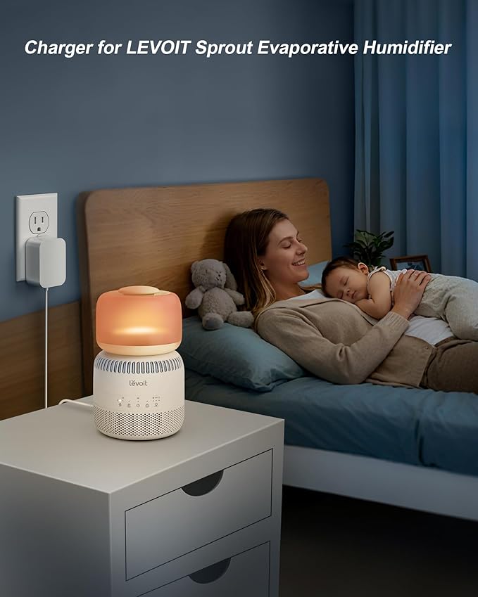 Charger for LEVOIT 3.8L Baby Humidifier, Charging Cord Compatible - Image 2