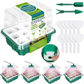 5 Packs Seed Starter Tray with Grow Light, Reusable Pop-Out Seed Starter Kit by Rarello