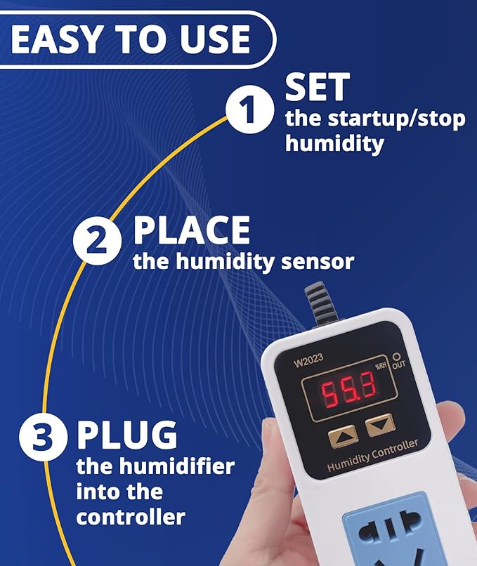 Reptile Humidity Controller, Keeps Reptile Foggers Running Only Within the - Image 3