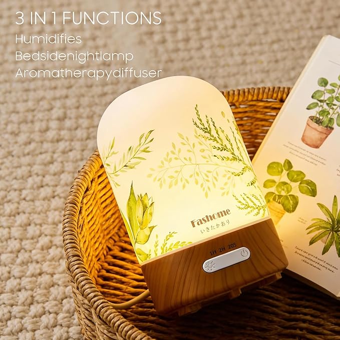 Essential Oil Diffuser Hand Blown Glass, 100ml Small Aromatherapy Diffuser - Image 2