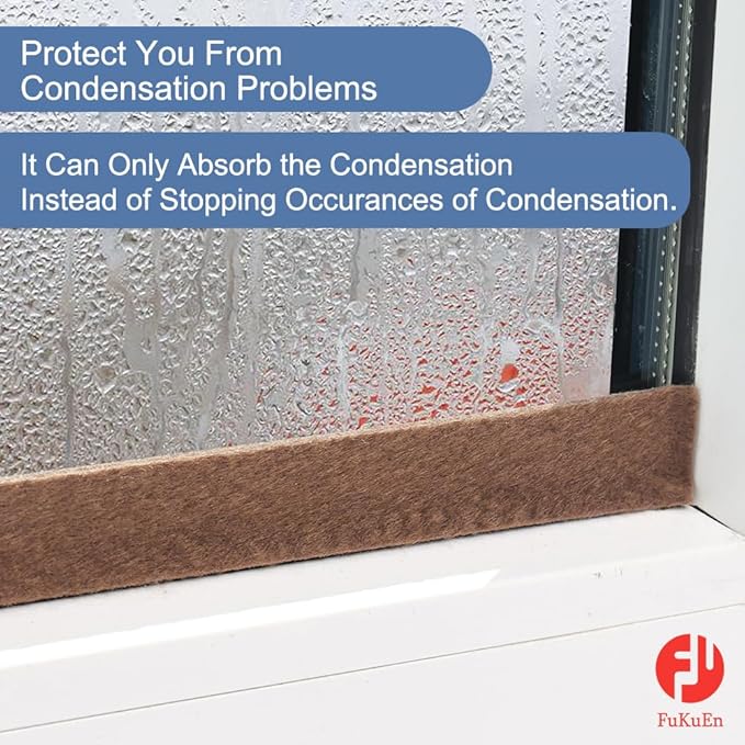 Moisture Absorbent Tape for Window Sill Brown Condensation Drip Strip Reusable - Image 5