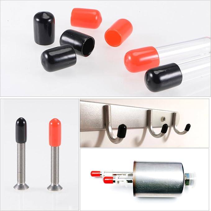 uxcell 20pcs Rubber End Caps 24mm ID Vinyl Round Tube Bolt Cap Cover Screw - Image 5