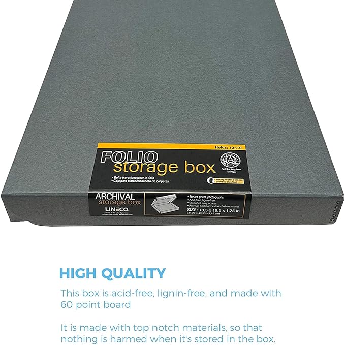 Lineco Folio Storage Box, Clamshell Design - Image 5