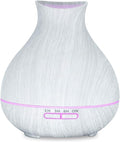 BZseed Aromatherapy Essential Oil Diffuser 550ml 12 Hours White Wood Grain by BZseed+Diffuser