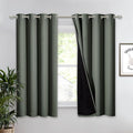 NICETOWN Dark Mallard 100% Blackout Lined Curtain, 2 Thick Layers Completely by NICETOWN
