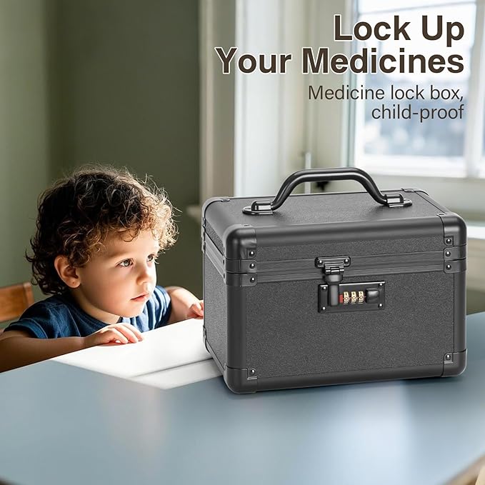 Medicine Lock Box, Lockable Storage Box - Image 7