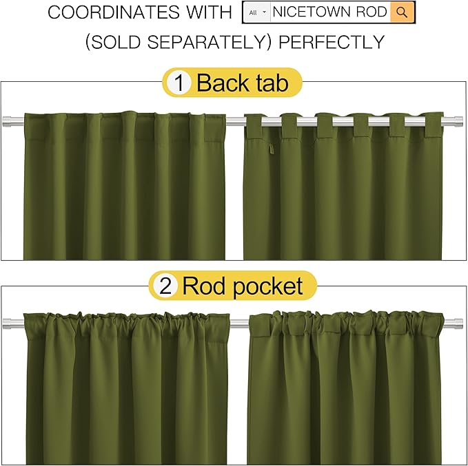 NICETOWN Christmas Living Room Blackout Curtains - Image 3